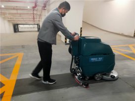 环氧地坪地面洗地应用案例